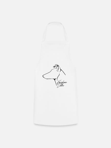 SHORT HAIR COLLIE Profile Wilsigns Dogs Dog - Cooking Apron - white