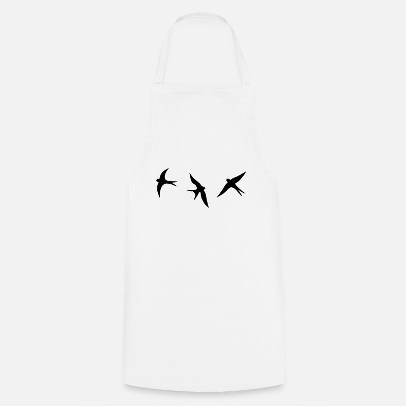 hirondelle - Tablier de cuisine - blanc