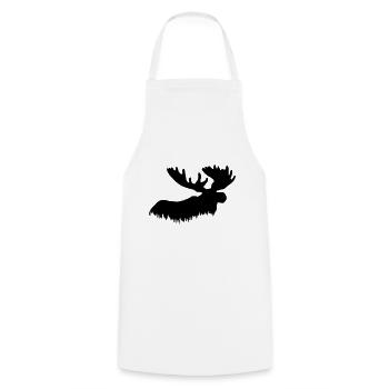 élan - Tablier de cuisine - blanc - Devant - AI Model Male 185 dark (185cm)