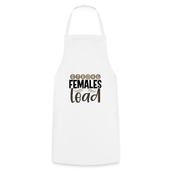 Les dons inspirants des femmes fortes dirigent les femmes - Tablier de cuisine - blanc - Devant - AI Model Male 185 dark (185cm)