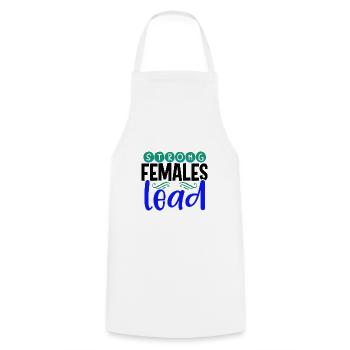 Le don inspirant des femmes Strong Females Lead - Tablier de cuisine - blanc - Devant - AI Model Male 185 dark (185cm)