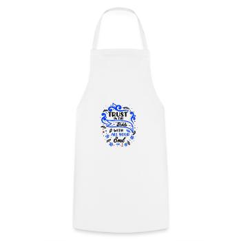 Christianity Trust in the Bible With All Your - Cooking Apron - white - Front - AI Model Male 185 dark (185cm)