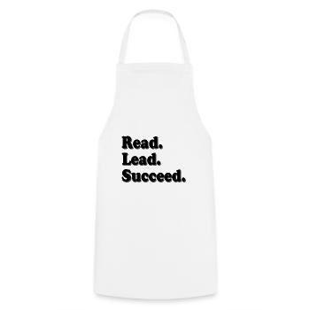 Book Lover Geschenke Lesen Sie Lead Succeed Reader Geschenk - Kochschürze - Weiß - Vorne - AI Model Male 185 dark (185cm)