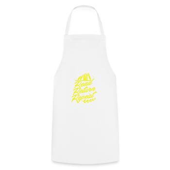 Bibliothécaire Cadeaux Lire Retour Répéter Livre Amoureux Cadeau - Tablier de cuisine - blanc - Devant - AI Model Male 185 dark (185cm)