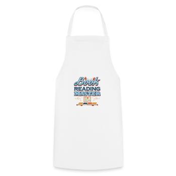 Book Reading Master Librarian Gift Book Lover - Cooking Apron - white - Front - AI Model Male 185 dark (185cm)