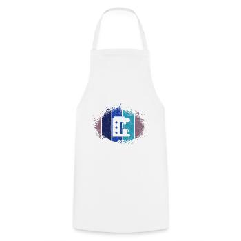 Café Lover Cadeau Fancy Machine à café Café - Tablier de cuisine - blanc - Devant - AI Model Male 185 dark (185cm)