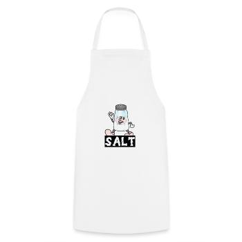 Kawaii Salt Shaker Halloween Costume Best Friend - Cooking Apron - white - Front - AI Model Male 185 dark (185cm)