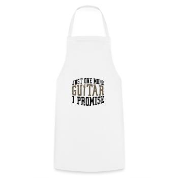 Guitarist Gift Just One More Guitar I Promise - Cooking Apron - white - Front - AI Model Male 185 dark (185cm)