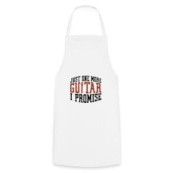Guitarist Gift Just One More Guitar I Promise - Cooking Apron - white - Front - AI Model Male 185 dark (185cm)