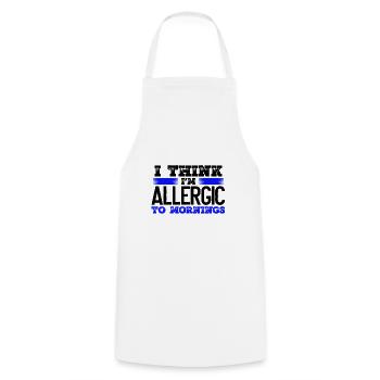 Sarcastique allergique aux cadeaux sarcastiques du matin - Tablier de cuisine - blanc - Devant - AI Model Male 185 dark (185cm)