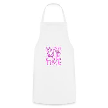 Sarcastic All I Need Is Me Time Introvert Gifts - Cooking Apron - white - Front - AI Model Male 185 dark (185cm)