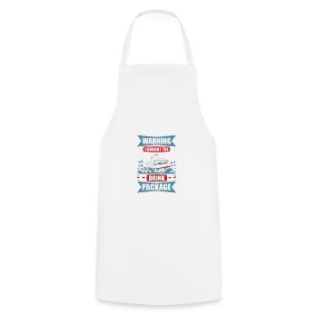 Avertissement d’humour de croisière J’ai apporté le paquet de boissons - Tablier de cuisine - blanc - Devant - AI Model Male 185 dark (185cm)