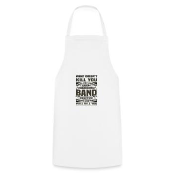 Marching Band Practice Kill You Marching Band - Tablier de cuisine - blanc - Devant - AI Model Male 185 dark (185cm)
