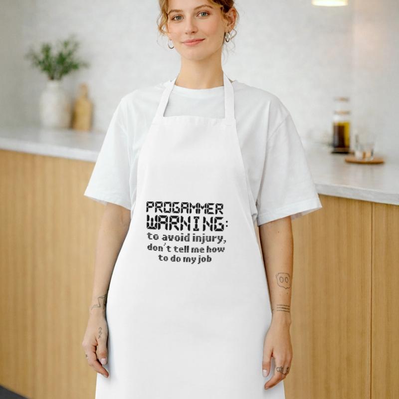 Computer Programming Avoid Injury Don't Tell Me Cooking Apron