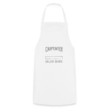 Carpenter Gifts Use High School Diploma Fix - Cooking Apron - white - Front - AI Model Male 185 dark (185cm)