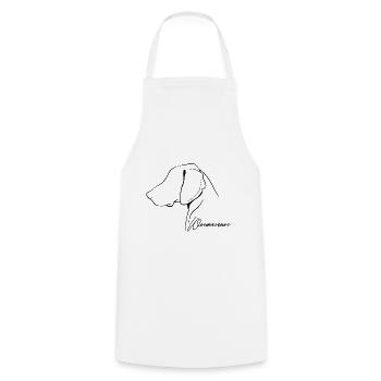 WEIMARANER Profil Chiens Chiens Chiens de chasse Wilsigns - Tablier de cuisine - blanc - Devant - AI Model Male 185 dark (185cm)