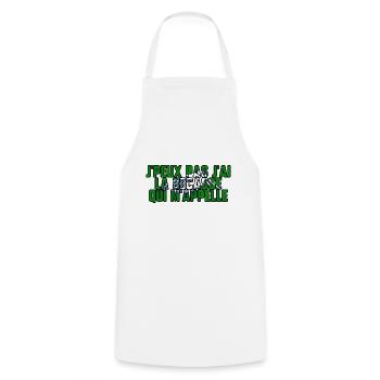 La bécasse m’appelle - Tablier de cuisine - blanc - Devant - AI Model Male 185 dark (185cm)