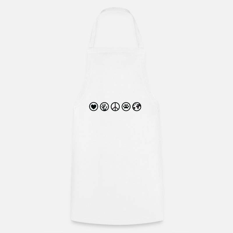 Vegan - Cooking Apron - white