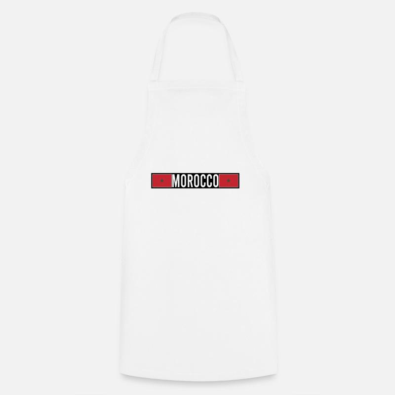 Maroc - Tablier de cuisine - blanc
