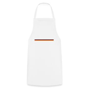 black red gold - Cooking Apron - white - Front - AI Model Male 185 dark (185cm)