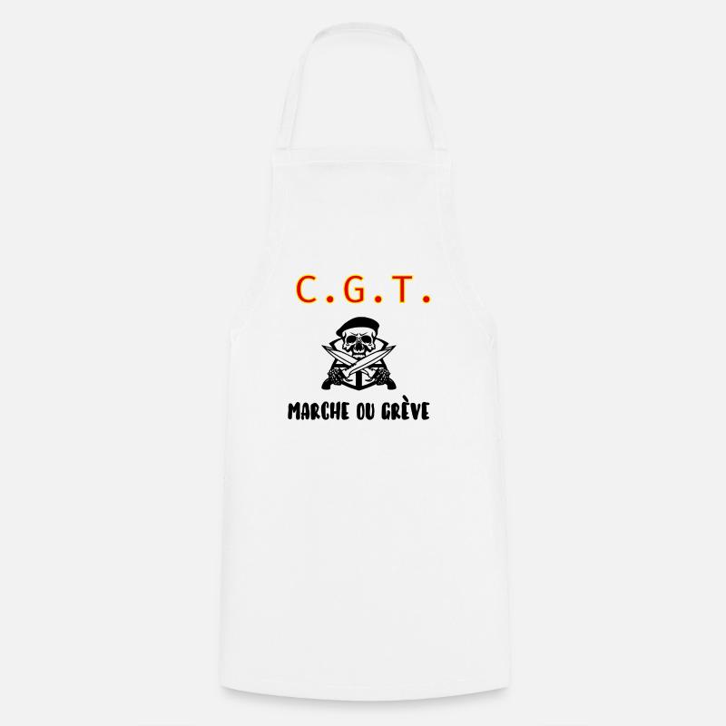 Cgt - Tablier de cuisine - blanc