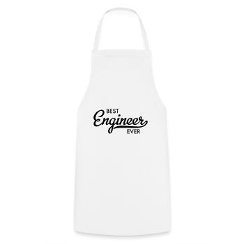 engineer - Cooking Apron - white - Front - AI Model Male 185 dark (185cm)