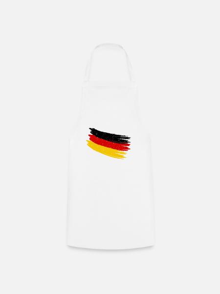 Deutscher Deutsche Flagge Deutschlandfahne Vintage - Kochschürze - Weiß
