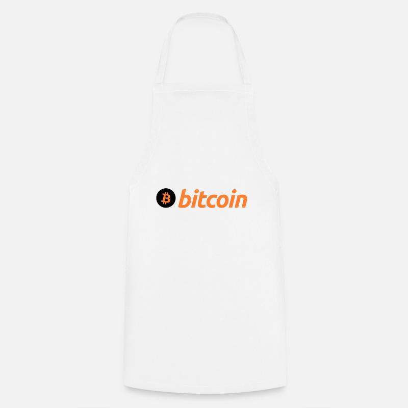 Bitcoin - Tablier de cuisine - blanc
