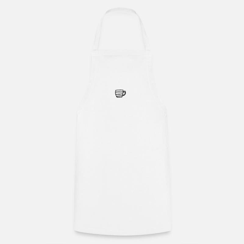 Mug brodé - Tablier de cuisine - blanc