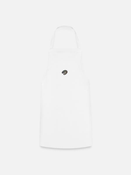Palette de couleurs brodées - Tablier de cuisine - blanc