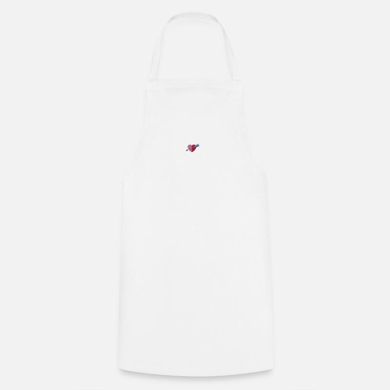 Heart - Cooking Apron - white