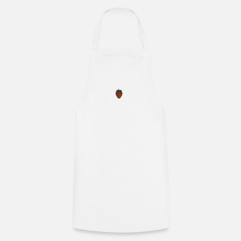 Strawberry - Cooking Apron - white