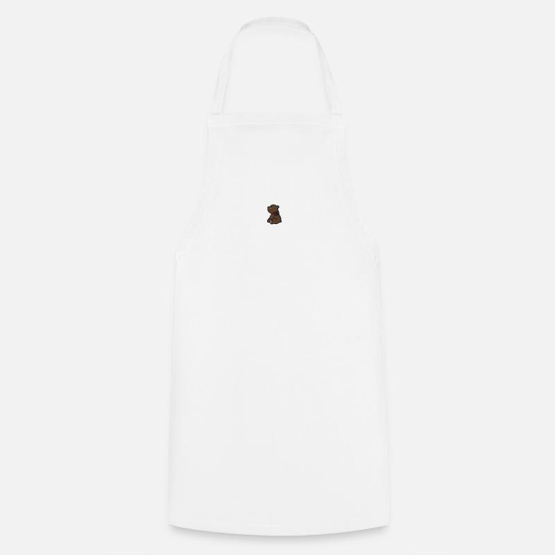 Teddy bear sitting - Cooking Apron - white