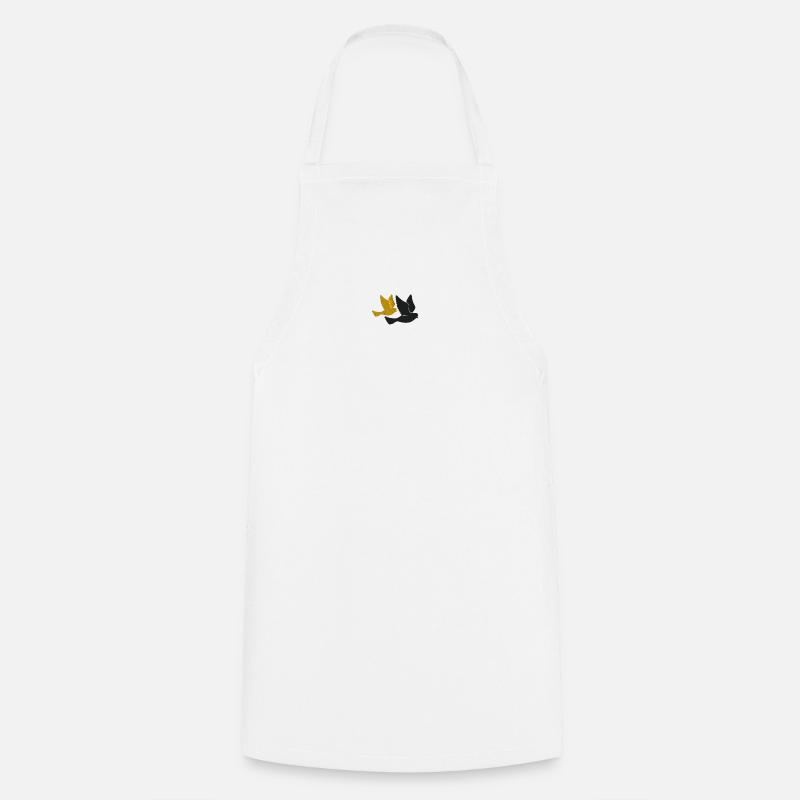 Oiseaux - Tablier de cuisine - blanc