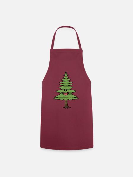 Pinien Baum Pinie Bäume Tannen - Kochschürze - Bordeaux