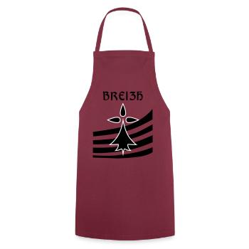 Breizh blason - Tablier de cuisine - bordeaux - Devant - AI Model Male 185 dark (185cm)