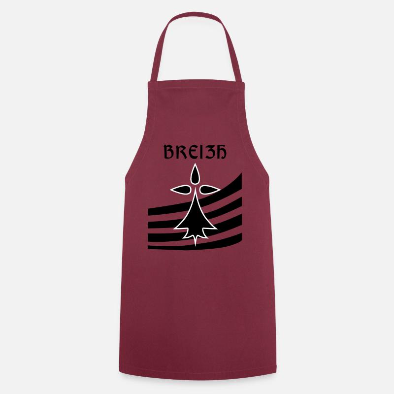 Breizh blason - Tablier de cuisine - bordeaux