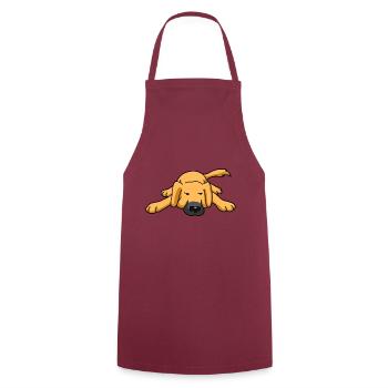 Watchdog Dog Tired Dog Walker Animal Lover Dogs - Cooking Apron - bordeaux - Front - AI Model Male 185 dark (185cm)