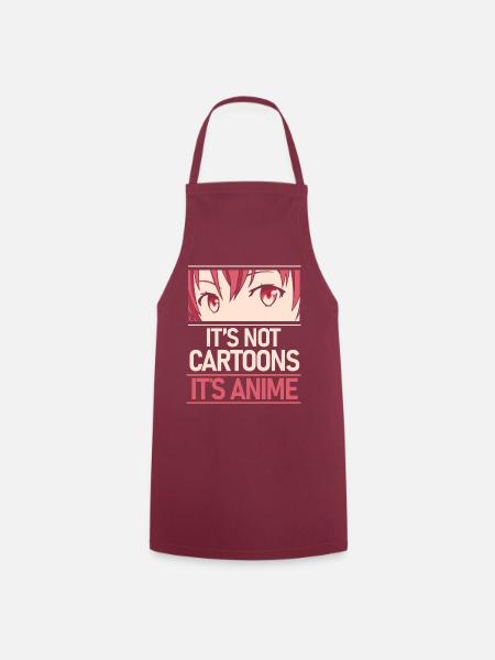 Anime Manga Geschenk Spruch Otaku - Kochschürze - Bordeaux
