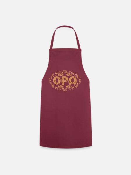Opa Großpapa werden - Kochschürze - Bordeaux