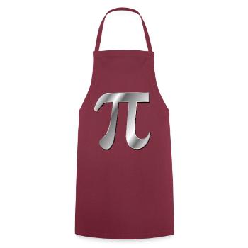 Zahl Pi Mathematik - Kochschürze - Bordeaux - Vorne - AI Model Male 185 dark (185cm)