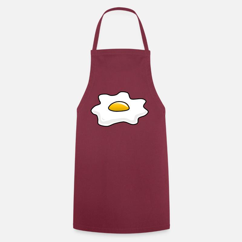 Spiegelei Ei egg fried egg - Kochschürze - Bordeaux