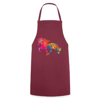 Tölter 2 Farbkleckse - Kochschürze - Bordeaux - Vorne - AI Model Male 185 dark (185cm)