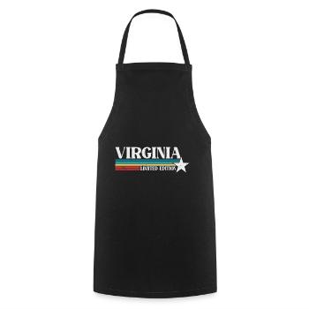 Virginie - Tablier de cuisine - noir - Devant - AI Model Male 185 dark (185cm)