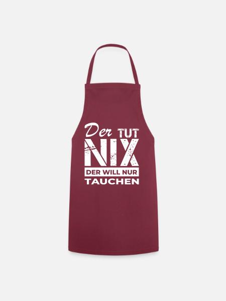 Tauchen - Taucher - Kochschürze - Bordeaux