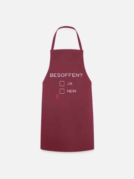Besoffen? - Kochschürze - Bordeaux
