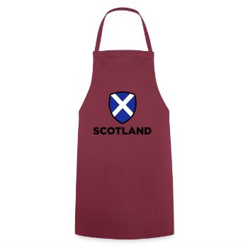 Nationalflagge von Schottland - Kochschürze - Bordeaux - Vorne - AI Model Male 185 dark (185cm)