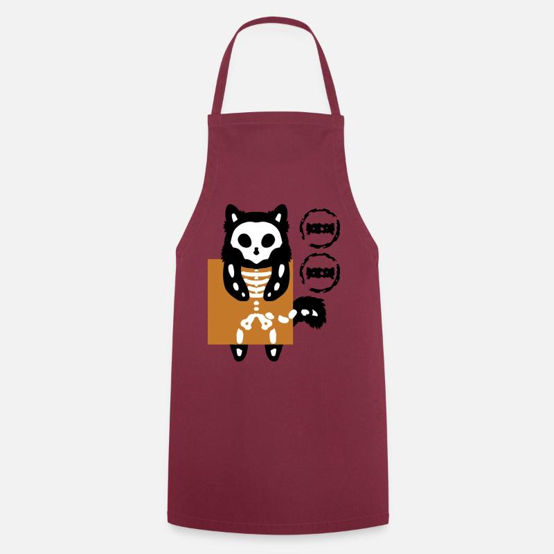 Chat Doux Cauchemar - Tablier de cuisine - bordeaux