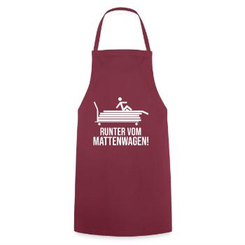 Sportlehrer Sportlehrerin Sportunterricht lustig - Kochschürze - Bordeaux - Vorne - AI Model Male 185 dark (185cm)