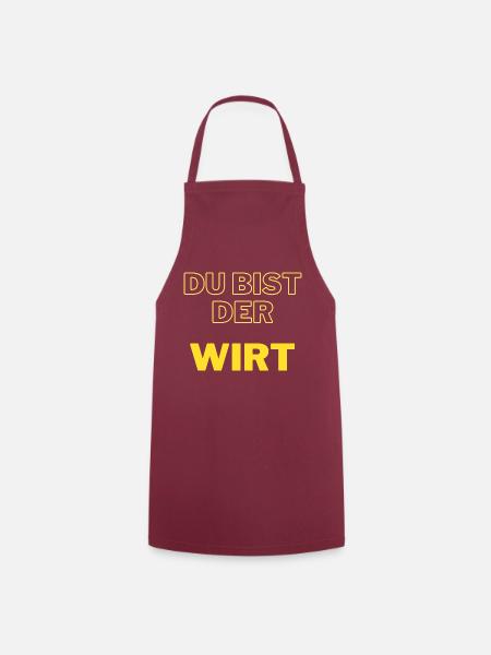 DU BIST DER WIRT - Kochschürze - Bordeaux